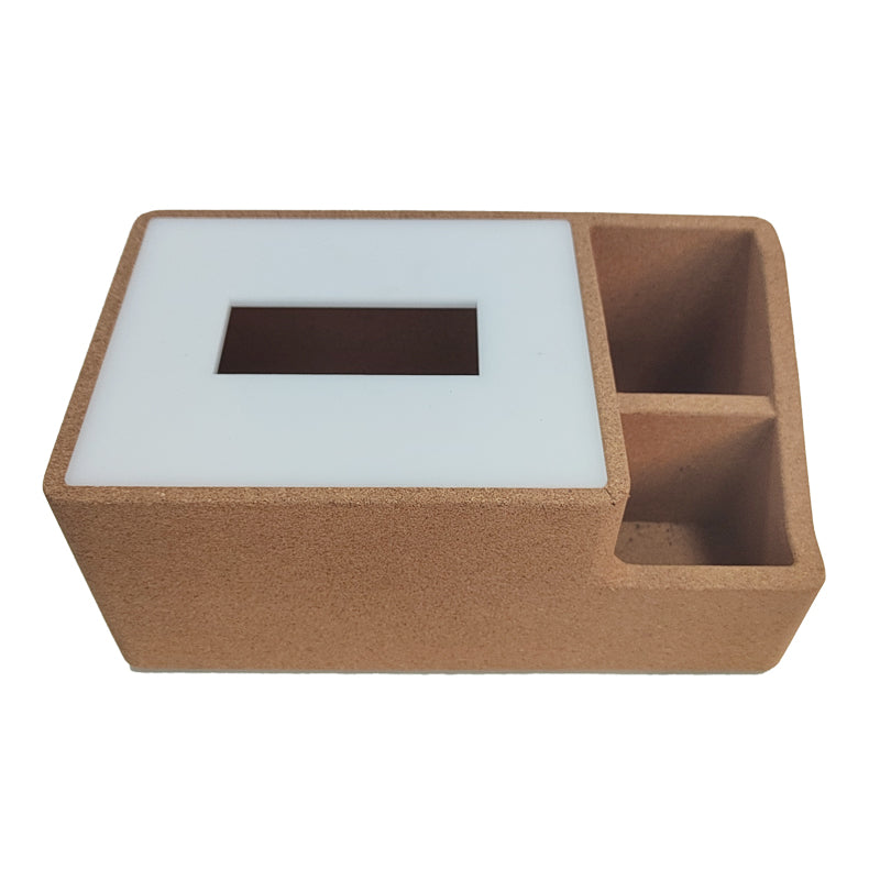 Cork Desktop Organizer Cork Tissue Box Cork Pen Holder