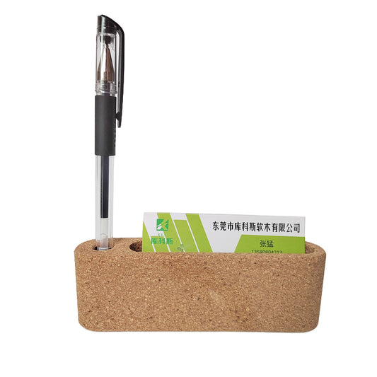 Cork Desk Business Card Holder